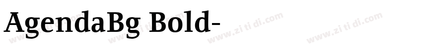 AgendaBg Bold字体转换 AgendaBg Bold字体转换
